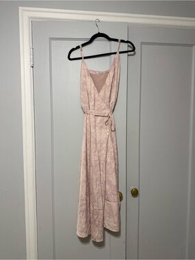 madewell silk starview cami dress Madewell Silk Starview Cami Dress 2 Red Waisted Thin Straps Gathered Back *READ